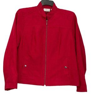 Studio Works Jacket Blazer Womens Size 12P Full Zip Long Sleeve Pockets